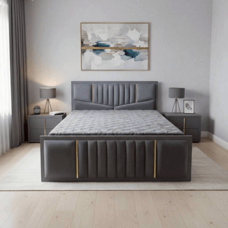 ฐานรองหัวเตียง 5 ฟุต WISDOM DESIGN FURNITURE รุ่น NEVERDIE สีเทา_4
